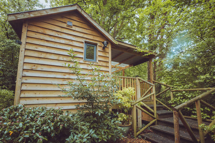 Hazel Tree Cabin exterior, Wendover, Buckinghamshire