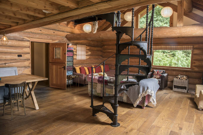 The Lodge cabin interior, Penrith, Cumbria