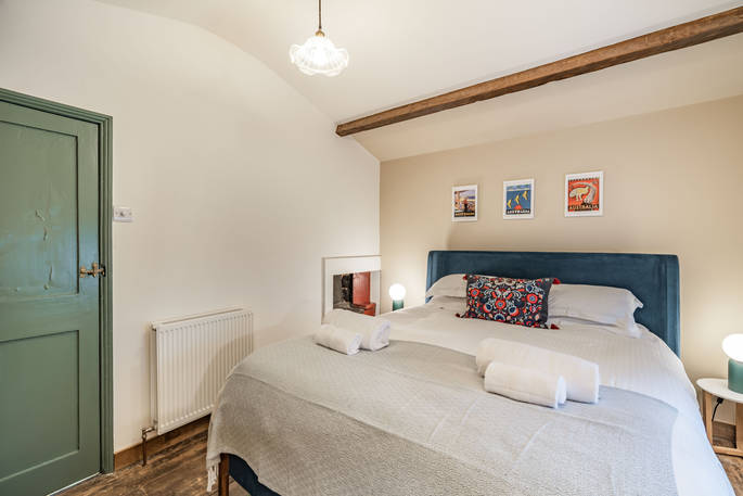 West Lodge house bedroom, Edenhall Estate, Penrith, Cumbria