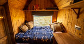 Hinterlandes Hidden Hut cabin double bed, Lake District, Lorton, Cumbria