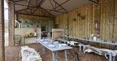 The communal barn room - pizza nights happen here during school holidays.