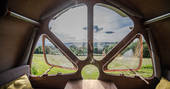 Sit inside The Fuselage and enjoy the views over Gloucestershire at Lypiatt Hill 