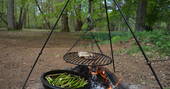 Dine al fresco and cook on the fire-pit at Adhurst