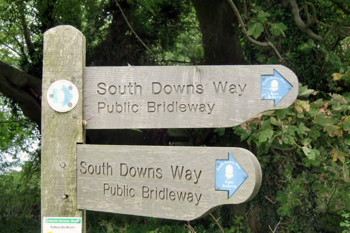 Downs Waypost at Beacon, Wriggly Tin in Dorset