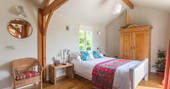 Double bedroom with countryside views