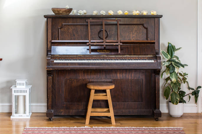 Wooden piano 