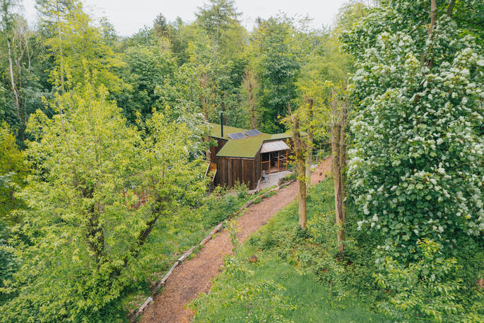 The Rook's Tower treehouse glamping - drone, Bromyard, Herefordshire