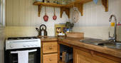 The cosy, fully equipped kitchen at Sergeant Troy in Edenbridge, Kent