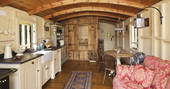 Gypsy's Rest shepherds hut interior, Hasketon, Nr. Woodbridge, Suffolk, England by Chris Rawlings