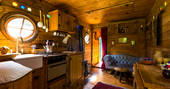 The cosy and colourful interiors of the Hobbit Box in Suffolk