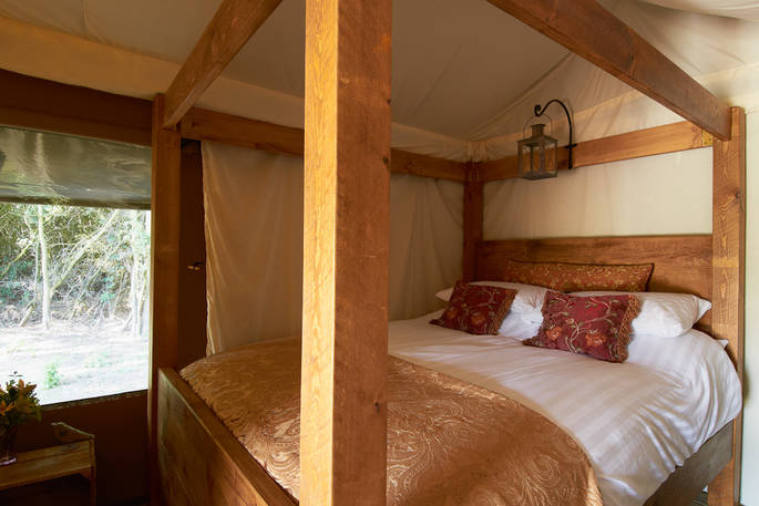 Four poster bed at Speedwell, Suffolk