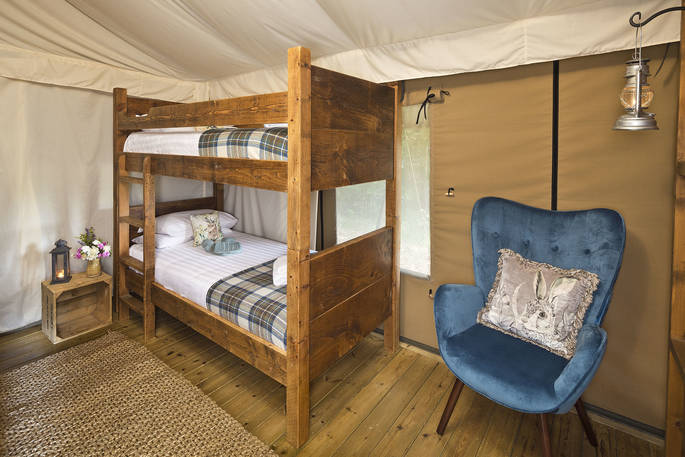 Luxury Lodge Tent 029 2022 Bunk Bedroom by Chris Rawlings