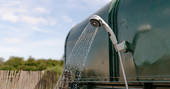 Slinket tipi outdoors shower, Priors Hardwick, Warwickshire