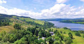 Blue Cottage at Argyll, veiw to the Loch Awe
