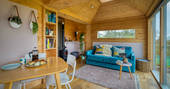 Burnhead Bothies cabin - interior, at Kilsyth, Lanarkshire, Scotland