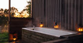 Sit in the outdoor bath with endless sky views in Ceredigion, Wales