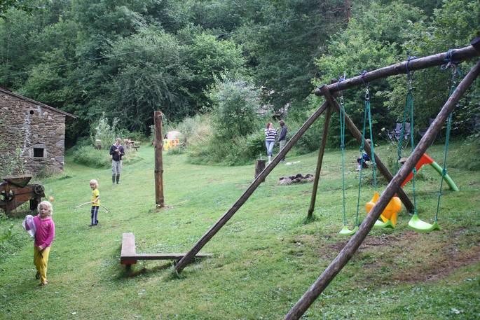 Children area at Auvergne Naturelle, Haute-Loire