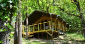 Shimoni woodland safari tent at Le Camp in Tarn-et-Garonne, France