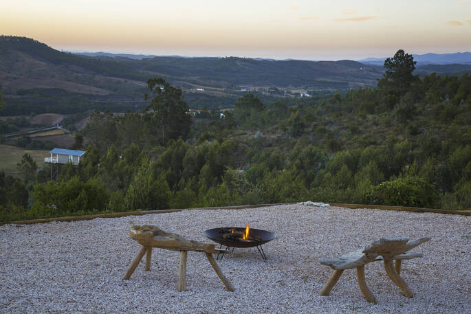 Fire pit with views beyond