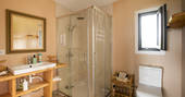 Magic on Stilts cabin bathroom with shower, Magic Ranch, El Palmar, Cádiz, Spain