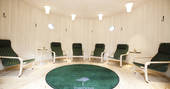 the ufo treehotel sauna relaxation room
